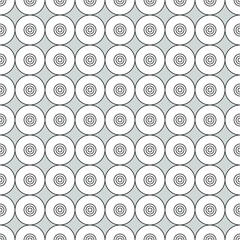 seamless black and white pattern of different geometric shapes
