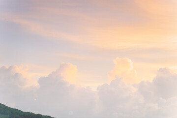 Blue sky with cloud  sunset at Phuket Thailand