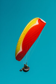 paraglider in the sky