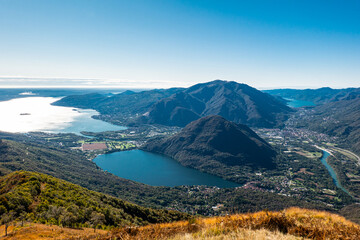 Fototapeta na wymiar Monte Faiè - Panorama Lago Maggiore