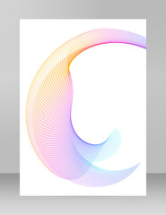 Design elements. Ring circle elegant frame border. Abstract Circular logo element on white background isolated