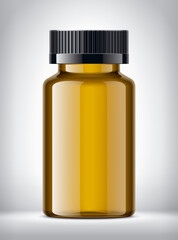 Medical Bottle on background. 