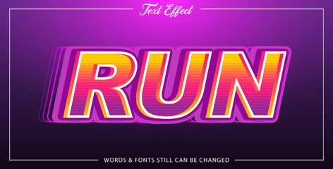 Text effect run