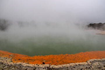 Thermalquellen in Rotorua, Neuseeland 