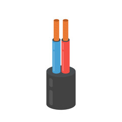 Electrical cable wire different amperage. cable wire vector.