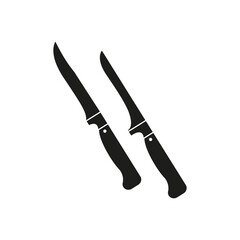 Icon of a knife. Simple vector illustration on a white background