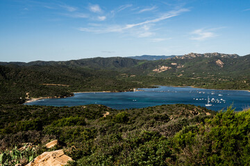 Fototapeta premium Sardinia, South Coast, panoramic view, Italy