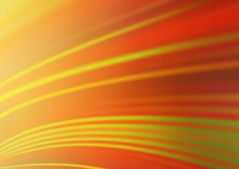 Light Orange vector blurred shine abstract template.