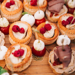 bruschetta with tomato and cheese