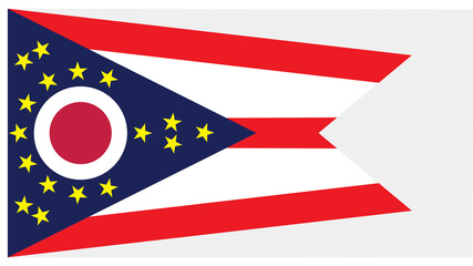 flag of  Ohio vector illustration