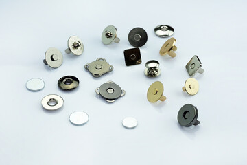 Magnetic buttons for making wallets and backpacks. Magnetic button for fastening leather goods....