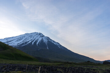 Fototapeta premium Zimin Sopki, in the Volcanoes National Park, Kamchatka