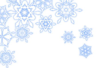 雪の結晶のイメージの背景素材