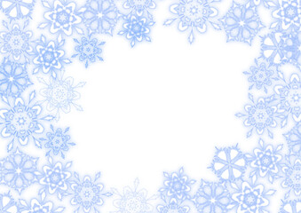 雪の結晶のイメージの背景素材