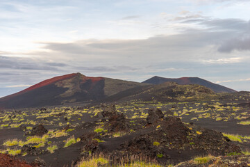 Tierra del Fuego, lava fields in the vicinity of Plosky Tolbachik volcano