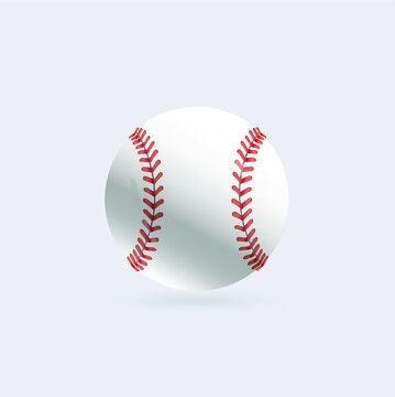 Baseball ball illustration isolated symbol. Vector illustration. Sports