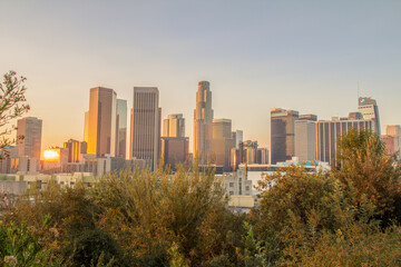 Los Angeles Skyline in the Morning