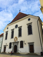 the street in Old Town of Bratislava, Slovakia
