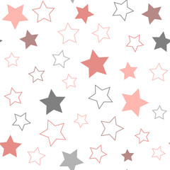 Asterisks. Seamless patterns. Design for fabric, wrapping paper, background, wallpaper. Vector.	