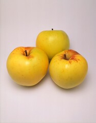 apples on wooden background