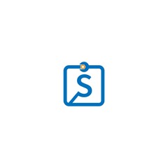 Letter S  logo icon forming a wrench and bolt design