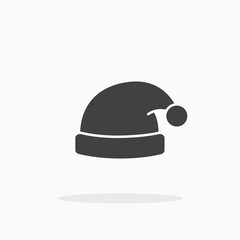 Santa Claus hat icon.