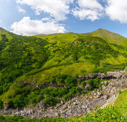 Panorama of Sheep Rocks, Kamchatka Peninsula, Russia