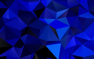 Obraz premium Light BLUE vector blurry triangle texture.