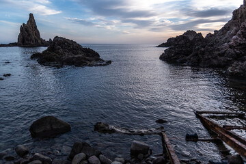 Maritime sunset landscape