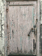 old wooden door with lock