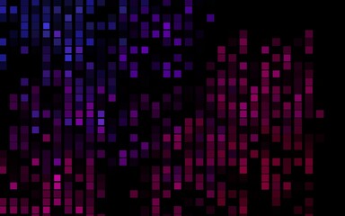 Dark Purple vector template with crystals, rectangles.