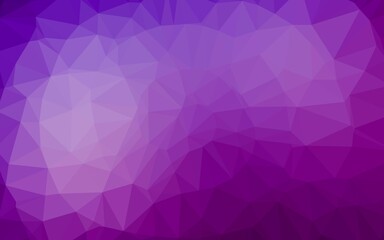 Obraz premium Light Purple vector abstract polygonal cover.