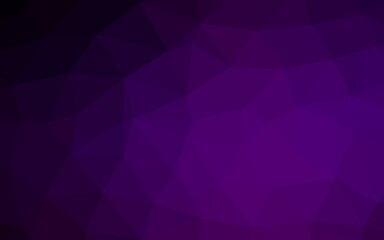 Dark Purple vector polygon abstract backdrop.