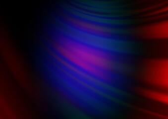 Dark Multicolor, Rainbow vector blurred shine abstract pattern.