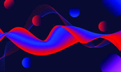 Abstract background dynamic shape decoration