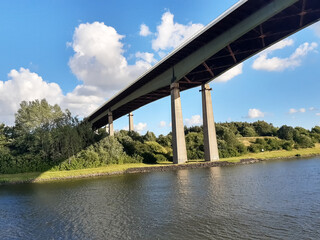 bridge over river -Kiel Cansl-Germany