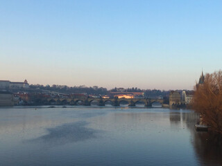 Vltava river in Prague Czech