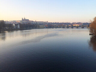 Obraz premium Vltava river in Prague Czech