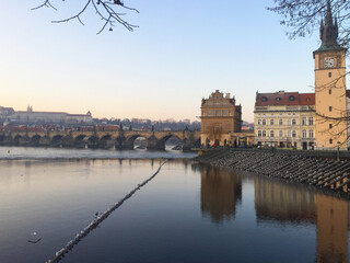 Obraz premium Vltava river in Prague Czech