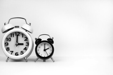 Clocks marking winter time change