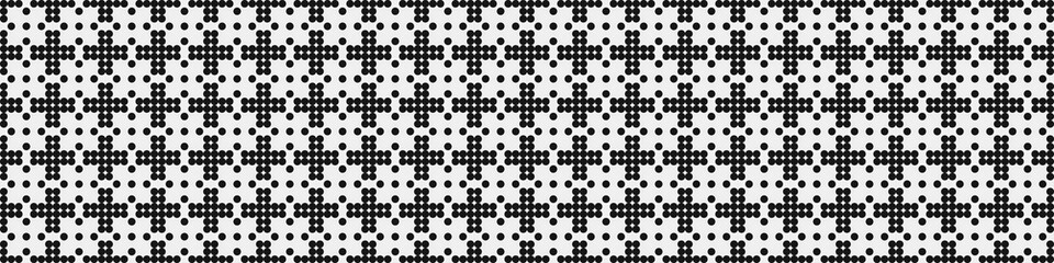 Abstract Cross Pattern Dots Logo generative computational art illustration