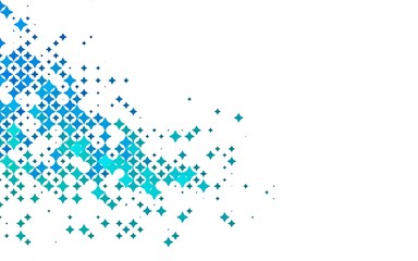Light Blue, Green vector layout with bright stars.