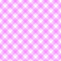 Checker pattern in hues of light fuchsia and white, seamless background