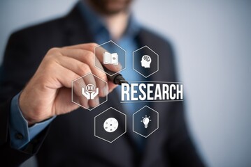 Naklejka premium research