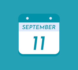 September 11 Single Day Calendar, 11 September