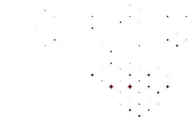 Light Red vector pattern with christmas stars.