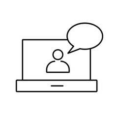 education icon element of e-learning icon for mobile concept and web apps. Thin line education icon can be used for web and mobile. Premium icon on white background