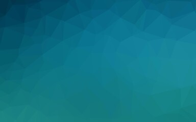 Fototapeta premium Light BLUE vector triangle mosaic texture.