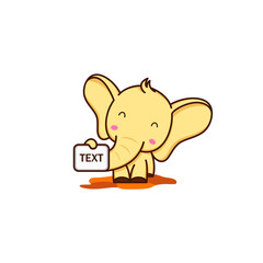 Creative elephant logo. design vector.