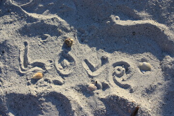 love in the sand